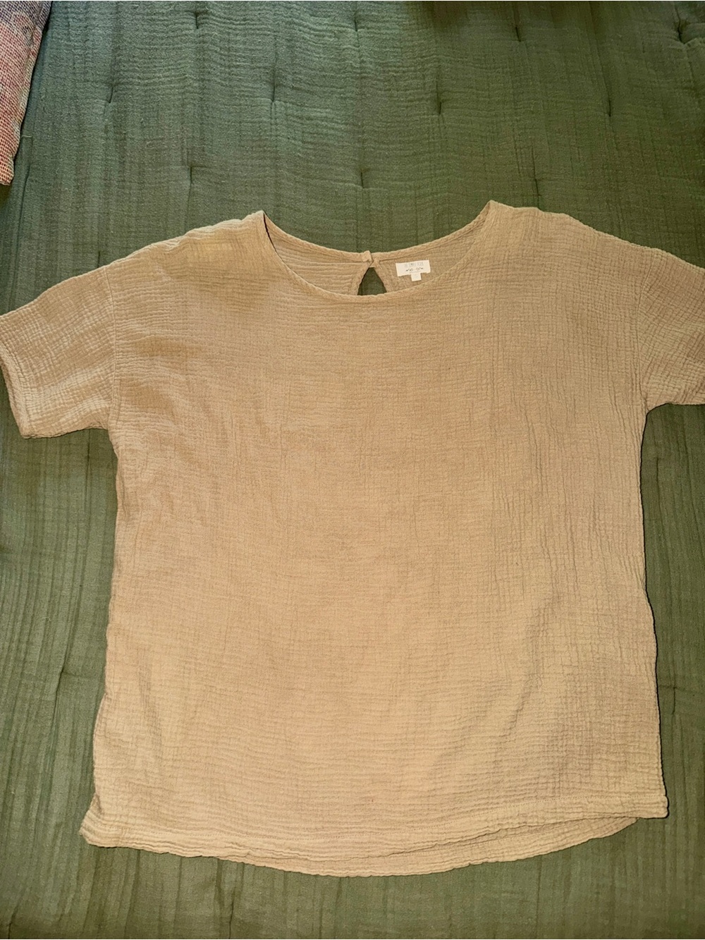 Women's Cream gauze Top